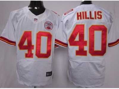 Nike NFL Kansas City Chiefs #40 Peyton Hillis White Elite jerseys