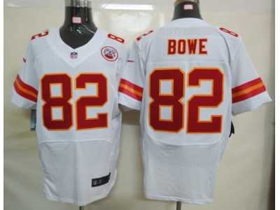Nike NFL Kansas City Chiefs #82 Bowe White Elite Jerseys