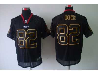 Nike NFL Kansas City Chiefs #82 Bowe black jerseys[Elite lights out]