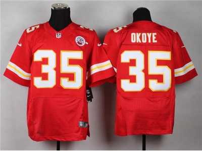 Nike NFL kansas city chiefs #35 Christian Okoye red jerseys(Elite)