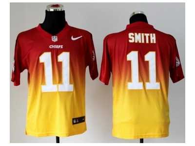 Nike jerseys kansas city chiefs #11 smith red-yellow[Elite II drift fashion]