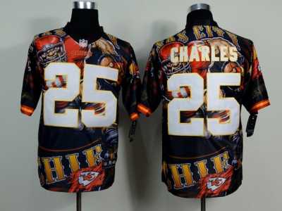 Nike kansas city chiefs #25 Charles camo jerseys[Elite Fanatical version]