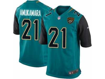 Men's Nike Jacksonville Jaguars #21 Prince Amukamara Game Teal Green Team Color NFL Jersey