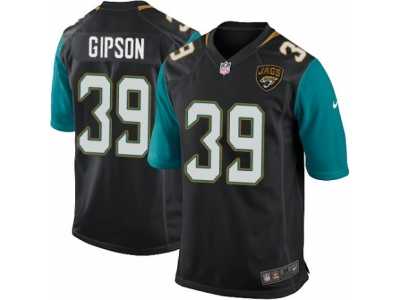 Men's Nike Jacksonville Jaguars #39 Tashaun Gipson Game Black Alternate NFL Jersey