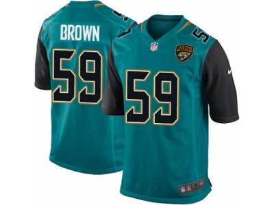 Men's Nike Jacksonville Jaguars #59 Arthur Brown Game Teal Green Team Color NFL Jersey