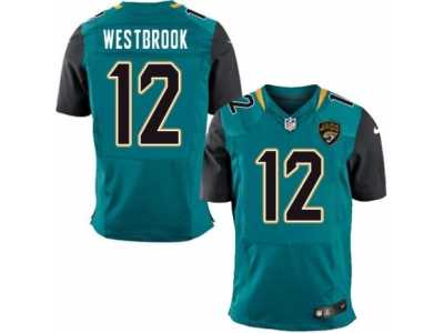 Men's Nike Jacksonville Jaguars #12 Dede Westbrook Elite Teal Green Team Color NFL Jersey