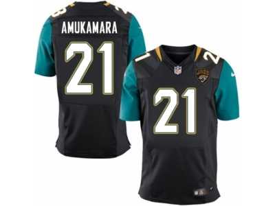 Men's Nike Jacksonville Jaguars #21 Prince Amukamara Elite Black Alternate NFL Jersey