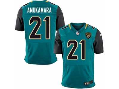 Men's Nike Jacksonville Jaguars #21 Prince Amukamara Elite Teal Green Team Color NFL Jersey