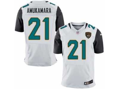 Men's Nike Jacksonville Jaguars #21 Prince Amukamara Elite White NFL Jersey