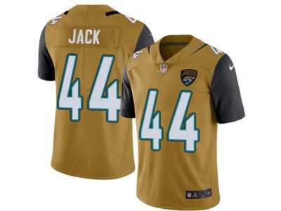 Men's Nike Jacksonville Jaguars #44 Myles Jack Elite Gold Rush NFL Jersey
