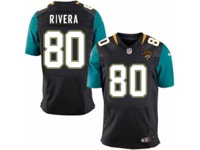 Men's Nike Jacksonville Jaguars #80 Mychal Rivera Elite Black Alternate NFL Jersey