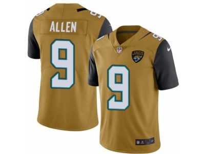 Men's Nike Jacksonville Jaguars #9 Brandon Allen Elite Gold Rush NFL Jersey