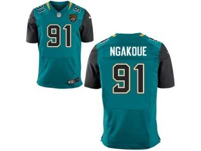 Men's Nike Jacksonville Jaguars #91 YAnnick Ngakoue Elite Teal Green Team Color NFL Jersey