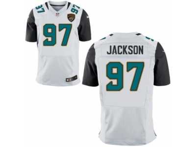 Men's Nike Jacksonville Jaguars #97 Malik Jackson Elite White NFL Jersey