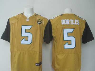 Nike Jacksonville Jaguars #5 Blake Bortles Yellow Jerseys(Elite)