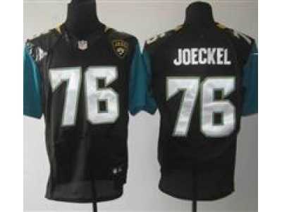 Nike NFL Jacksonville Jaguars #76 Luke Joeckel Black Jerseys(Elite)