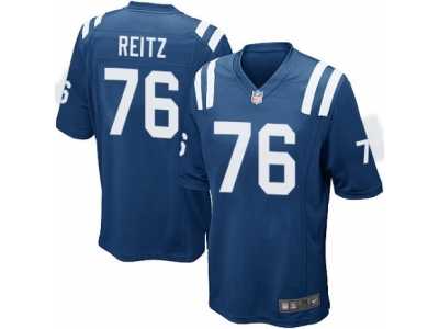 Men's Nike Indianapolis Colts #76 Joe Reitz Game Royal Blue Team Color NFL Jersey