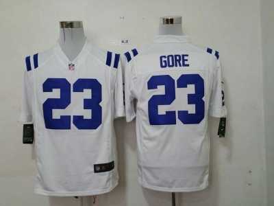 Nike Indianapolis Colts #23 Frank Gore white jerseys(Game)