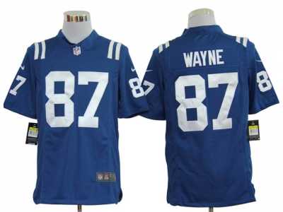 Nike NFL Indianapolis Colts #87 Reggie Wayne Blue Game jerseys