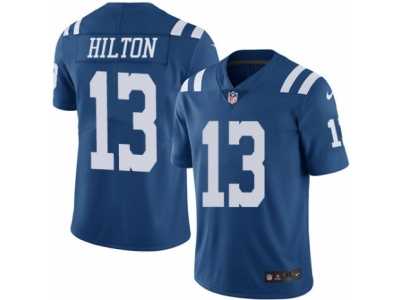 Men's Nike Indianapolis Colts #13 T.Y. Hilton Elite Royal Blue Rush NFL Jersey