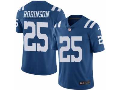 Men's Nike Indianapolis Colts #25 Patrick Robinson Elite Royal Blue Rush NFL Jersey