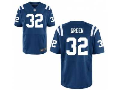 Men\'s Nike Indianapolis Colts #32 T.J. Green Elite Royal Blue Team Color NFL Jersey