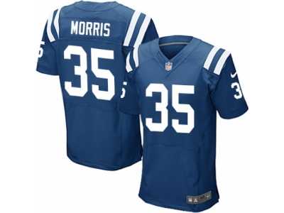 Men's Nike Indianapolis Colts #35 Darryl Morris Elite Royal Blue Team Color NFL Jersey