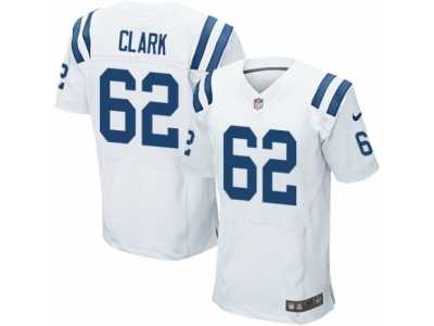 Men's Nike Indianapolis Colts #62 Le'Raven Clark Elite White NFL Jersey