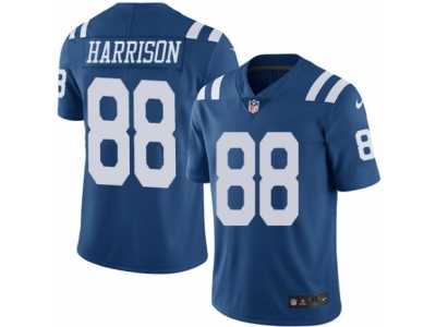 Men's Nike Indianapolis Colts #88 Marvin Harrison Elite Royal Blue Rush NFL Jersey