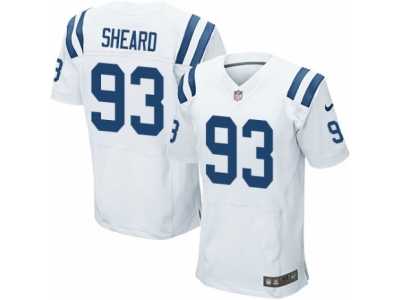 Men's Nike Indianapolis Colts #93 Jabaal Sheard Elite White NFL Jersey