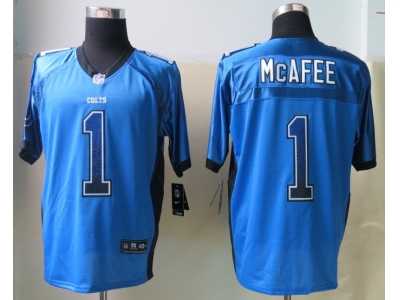Nike Indianapolis Colts #1 McAfee Blue Jerseys(Drift Fashion Elite)