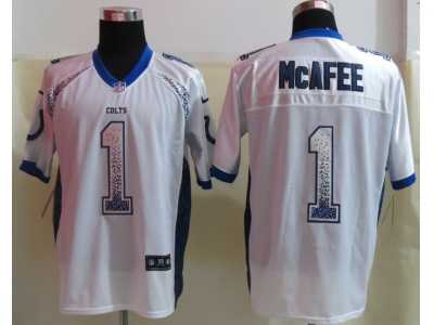 Nike Indianapolis Colts #1 McAfee White Jerseys(Drift Fashion Elite)