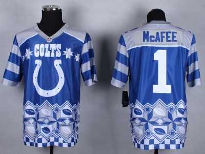Nike Indianapolis Colts #1 Pat McAfee Royal Blue Jerseys(Style Noble Fashion Elite)