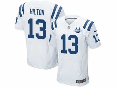 Nike Indianapolis Colts #13 T.Y. Hilton white(Elite 30th Seasons Patch)