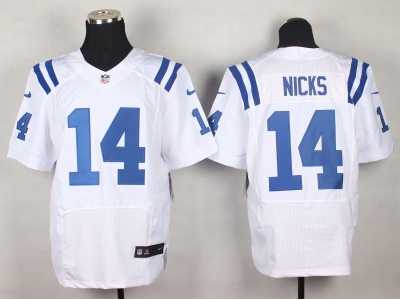 Nike Indianapolis Colts #14 Hakeem Nicks white Jerseys(Elite)