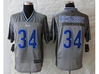 Nike Indianapolis Colts #34 Richardson Grey Jerseys(Vapor Elite)