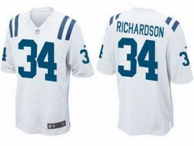 Nike Indianapolis Colts #34 Trent Richardson White jerseys[Elite]