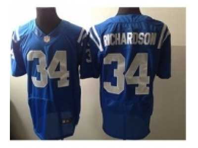 Nike Indianapolis Colts #34 Trent Richardson blue jerseys[Elite]