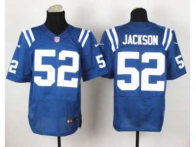 Nike Indianapolis Colts #52 D'Qwell Jackson blue Jerseys(Elite)