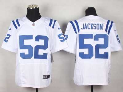 Nike Indianapolis Colts #52 D'Qwell Jackson white Jerseys(Elite)