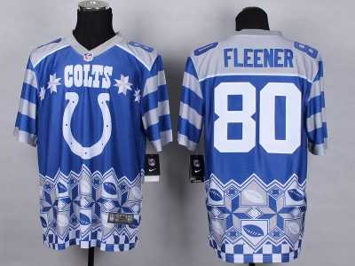 Nike Indianapolis Colts #80 Coby Fleener jerseys(Style Noble Fashion Elite)