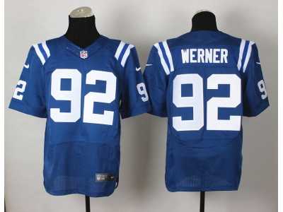Nike Indianapolis Colts #92 Bjoern Werner blue Jerseys(Elite)