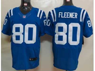 Nike indianapolis colts #80 fleener blue Elite Jerseys