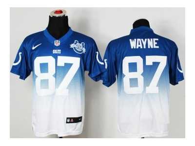 Nike indianapolis colts #87 wayne blue-white[Elite II drift fashion][30th anniversary]