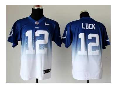 Nike jerseys indianapolis colts #12 luck blue-white[Elite II drift fashion]
