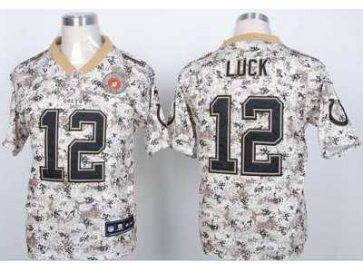 Nike jerseys indianapolis colts #12 luck camo[2013 new Elite]