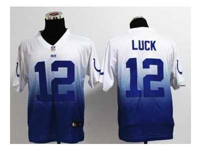 Nike jerseys indianapolis colts #12 luck white-blue[Elite II drift fashion]