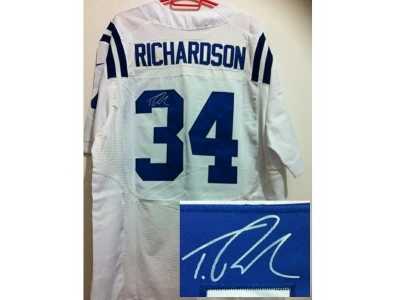 Nike jerseys indianapolis colts #34 richardson white[Elite signature]