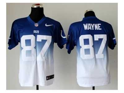 Nike jerseys indianapolis colts #87 wayne blue-white[Elite II drift fashion]