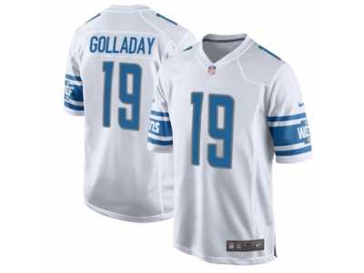 Men's Nike Detroit Lions #19 Kenny Golladay Game White NFL Jersey